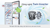 Tủ Lạnh Aqua Inverter AQR-B399MA(WHB) 350 Lít