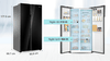 10TI Tủ Lạnh Aqua Side By Side Inverter AQR-IG696FS(GB) 628 Lít