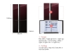 1T21200 Tủ lạnh Sharp Inverter 678 lít SJ-FX688VG-RD