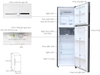 Tủ lạnh Sharp Inverter 253 lít SJ-X281E-SL