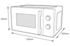 3TGD1500 Lò vi sóng Electrolux 20 lít EMM20K22W