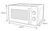 3TGD1850 Lò vi sóng Electrolux 23 lít EMM23K22B