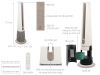 3TGD9200 Máy lọc không khí kết hợp sưởi LG PuriCare AeroTower FS15GPCJ0.ABAE 40W