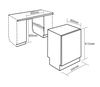 AGD14150 SBW6BEU15F: Máy rửa bát 15 bộ (Made in Malaysia)
