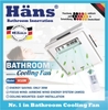 3TGD1150 Quạt mát âm trần Hans H10R - điều khiển từ xa