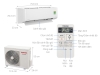 Điều hòa Toshiba 12000 BTU inverter 1 chiều RAS-H13L3KCVG-V
