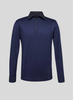 Áo Polo Nam Dệt Thoi Dài Tay Cổ Sơ Mi | Navy
