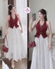 Vest SN Trắng dài 270
