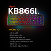 Bàn Phím Gaming RGB HAVIT KB866L, 104 Keys, Led Backlit Rainbow, Thiết Kế Công Thái Học, Tổ Hợp Phím Fn - Chính Hãng BH 12 Tháng Dizigear