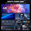 Máy Chiếu HAVIT PJ300 Pro, Full HD 4K, Android 9.0, Độ Sáng 14000 Lumens, Tự Động Điều Chỉnh Thông Minh -Hàng Chính Hãng