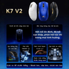 Chuột Gaming Không Dây MCHOSE K7 V2 Ultra+ PAW3955 TI 8K | Siêu Nhẹ 59g | Dock Sạc RGB RGB