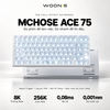 MCHOSE ACE 75 | Bàn Phím Gaming HE Chuyên Game 8K | Scan Rate 256K, Độ Trễ 0.08ms, Accuracy 0.001mm, RGB 16.8 Triệu Màu