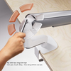 Arm Màn Hình Máy Tính Brateck E350 – Hỗ Trợ Màn 17”-32”, Tải Trọng 9Kg, Xoay Gập Linh Hoạt Chuẩn Công Thái Học