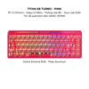 BÀN PHÍM GAMING HE MAD TITAN68 TURBO, Polling Rate 8K, Độ Chính Xác 0.001mm, Scan Rate 512K, Độ Trễ 0.08ms, RGB 16.8 triệu màu, Tốc độ quét phím đơn WASD 4096K