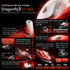 Chuột Gaming Không Dây VGN Dragonfly 3 Series, PAW3395 Extreme, Nordic 54L15, Delay 0.175ms, 56g, Lớp Phủ Ice-Feel Coating, Pin 500mAh
