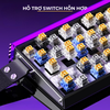 Aula Hero 68 | Bàn Phím Gaming HE Polling rate 8K Hz, Scan rate 128K, Độ Trễ 0.1ms, Hộp Đèn Neon RGB