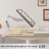 Arm Màn Hình Máy Tính Brateck E350 – Hỗ Trợ Màn 17”-32”, Tải Trọng 9Kg, Xoay Gập Linh Hoạt Chuẩn Công Thái Học