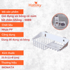 Giá đựng xà bông có núm hít chân không - 0089