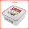 Hộp nhựa nắp silicon vuông 730ml INOMATA
