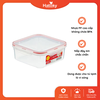 Hộp nhựa nắp silicon vuông 730ml INOMATA