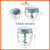 Dụng cụ xay nghiền rau củ kéo tay size S, M, L