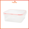 Hộp nhựa nắp silicon vuông 730ml INOMATA