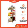 Kệ để đồ đa năng trong suốt - 3 tầng Trắng