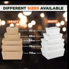 DNP3-13X12X7 cm  Hộp đựng đồ ăn trưa Kraft thân thiện với môi trường 1080ml Bát giấy thủ công Bao bì thực phẩm Hộp đựng đồ ăn mang đi cho nhà hàng