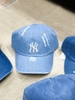MŨ MLB XANH DENIM LA/NY/NY DENIM