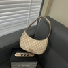 TÚI KẸP NÁCH VÀNG MLB NY Túi MLB Monogram Hobo Bag NY Yankees Brown [3ABQS012N 50BGD]