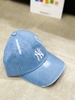 MŨ MLB XANH DENIM LA/NY/NY DENIM