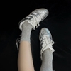Giày Adidas Samba OG BẠC Silver Metallic Cracked JR0035