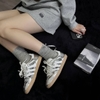 Giày Adidas Samba OG BẠC Silver Metallic Cracked JR0035