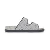 Dép MLB Double Slide Jacquard Diamond Monogram NY XÁM - 3ALPCTM33-50BKS