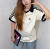 Áo Polo Adidas Ngắn Tay BE ĐEN Waffle - JV9265