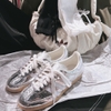 Giày Adidas Samba OG BẠC Silver Metallic Cracked JR0035