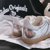Giày Adidas Samba OG BẠC Silver Metallic Cracked JR0035