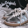 Giày Adidas Samba OG BẠC Silver Metallic Cracked JR0035