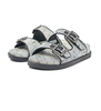 Dép MLB Double Slide Jacquard Diamond Monogram NY XÁM - 3ALPCTM33-50BKS