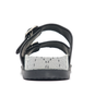 Dép MLB Double Slide Jacquard Diamond Monogram NY XÁM - 3ALPCTM33-50BKS