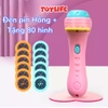 Đèn pin Hồng+80hình