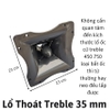 họng treble 750 hỏa tiển khuyết , 23 x 23 cm