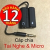 Jack 3 ly chia Tai Nghe và Micro
