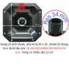 họng treble 450 Lục Giác Hỏa Tiển , 20 x 20 cm