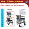 Lucass X-91 Caro - Xe Lăn Cơ Bản Cho Người Khuyết Tật - Khung Sườn Thép Mạ Nệm Caro Có Thắng