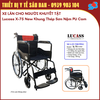 Lucass X-75 New - Xe Lăn Cơ Bản Cho Người Khuyết Tật - Khung Thép Sơn Nệm PU Cam Có Thắng