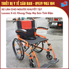 Lucass X-61 - Xe Lăn Cơ Bản Cho Người Khuyết Tật -  Khung Thép Mạ Sơn Tĩnh Điện Bánh Nhỏ Nệm PU Có Thắng