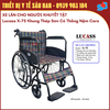 Lucass X-75 - Xe Lăn Cơ Bản Cho Người Khuyết Tật - Khung Thép Sơn Có Thắng Nệm Caro