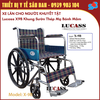 Lucass X9B - Xe Lăn Cơ Bản Cho Người Khuyết Tật -  Khung Sườn Thép Mạ Bánh Mâm Nệm Caro