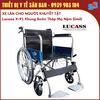 Lucass X-91 Simili - Xe Lăn Cơ Bản Cho Người Khuyết Tật - Khung Sườn Thép Mạ Nệm Simili Có Thắng